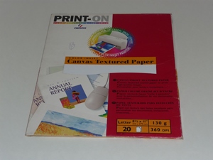 Papel lienzo p/InkJet CANSON, h 8.5x11