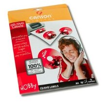 Etiquetas p/CD CANSON brillante (2) A4