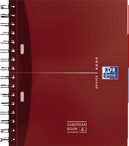 Cuaderno rayado OXFORD A4 120h 4 materias