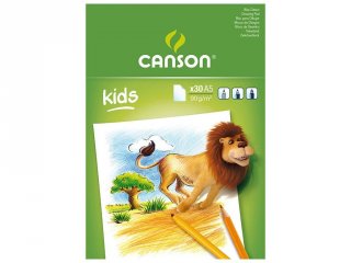 Papel CANSON para dibujo 90g bloc 30h A5