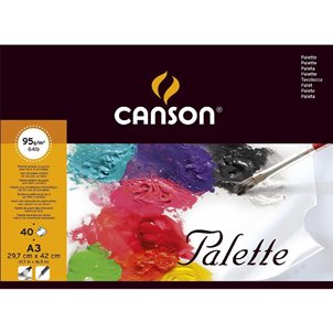 Paleta CANSON bloc de 40h 95g 29.7x42 cm