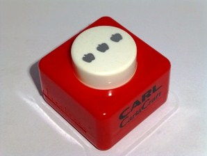 Perforador CARL creativo triple "manzana
