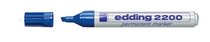 Marcador pmte. p. biselada EDDING azul