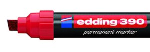 Marcador permanente super-ancho EDDING rojo