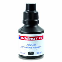 Tinta pmte. EDDING, fco. de 30ml. negra