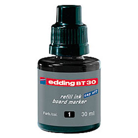 Tinta para pizarra EDDING, frasco 30 ml negra