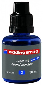 Tinta para pizarra EDDING  frasco. 30 ml azul