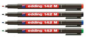 Marcador OHP mediano permanente EDDING set de 4