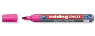 Marcador para pizarra punta redonda EDDING rosado