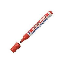 Marcador p/tela p.redon EDDING rojo