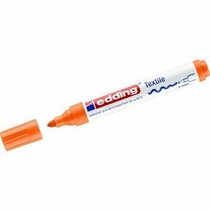 Marcador p/tela p.redon EDDING naranja