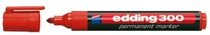 Marcador pmte. p. redonda EDDING rojo