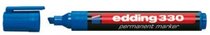 Marcador pmte. p. biselada EDDING azul