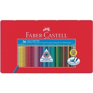 Lápiz acuarelable FABER COLOUR GRIP caja 36