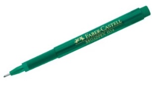 Rotulador FABER-C BROADPEN 1554 verde oscuro