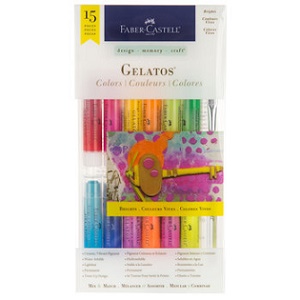 Crayones FABER GELATOS, set de 15 piezas brights