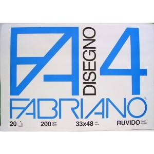 Papel FABRIANO-4 200g album 20h 24x33cm