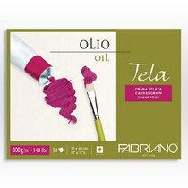 Papel FABRIANO TELA 300g, bloc 10h 24x32