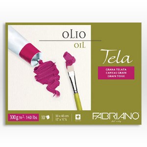 Papel FABRIANO TELA 300g, bloc 10h 24x32