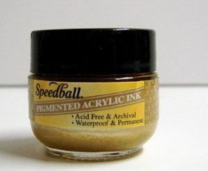 Tinta p/plumilla SPEEDBALL 12ml, dorada