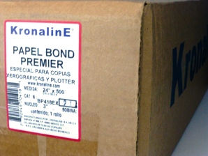 Papel bond xerográfico KRONALINE 24 x500