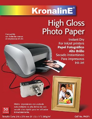 Papel High Gloss KRONALINE 280g, 8½x11