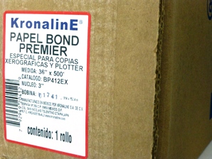 Papel bond xerográfico KRONALINE 36 x500