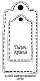 Plantilla LASTING twist apart tags