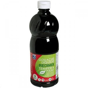 Témpera líquida REDIMIX Negra 1 L