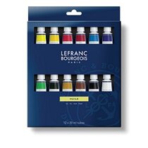 Oleo LEFRANC, set de 12 tubos 20ml