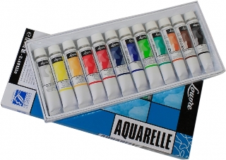 Acuarela LOUVRE, set de 12 tubos de 10ml