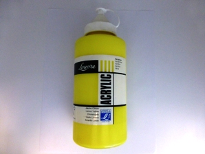 Acrílico LEFRANC Amarillo limón, frasco de 750ml
