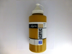 Acrílico LEFRANC Ocre amarillo, frasco de 750ml