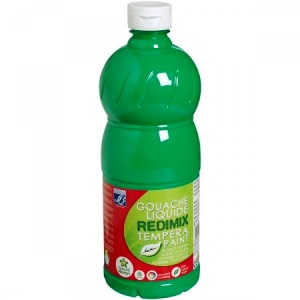 Témpera líquida REDIMIX Verde vivo 1L