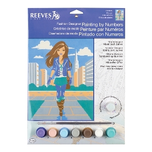 Pintura por números 30x23cm CITY GIRL