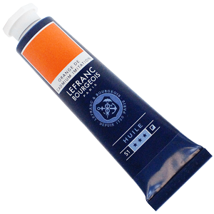 Oleo LEFRANC Naranja de cadmio, tubo 40ml