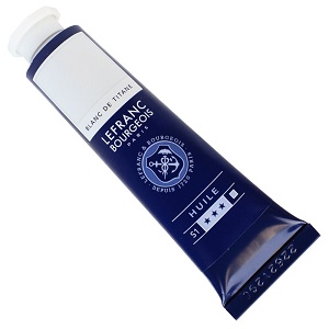 Oleo LEFRANC Blanco titanio, tubo 40ml