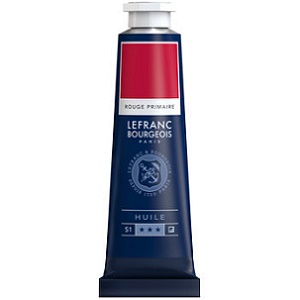 Oleo LEFRANC Rojo primario, tubo 40ml