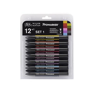 Marcador para arte WINSOR & NEWTON, set de 12
