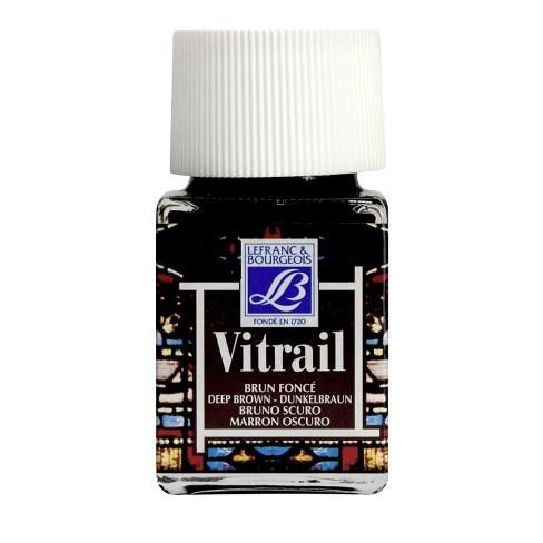 Pintura p/vitral LEFRANC café oscur 50ml