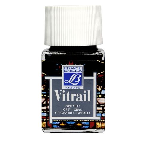 Pintura p/vitral LEFRANC gris 50ml