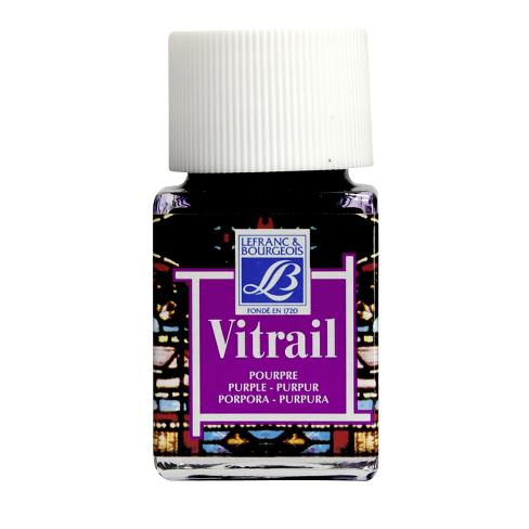 Pintura p/vitral LEFRANC purpura 50ml