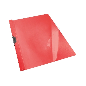Folder plástico con clip ESSELTE rojo