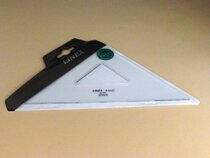 Escuadra lisa LINEX de 21 cm./ 45°