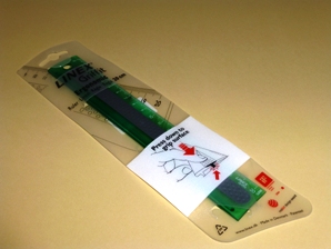 Regla plástica LINEX GRIFFIT 20 cm verde