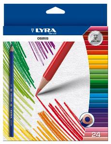 Lápiz de color triangular LYRA OSIRIS, caja de 24