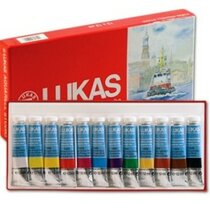 Acuarela LUKAS STUDIO, set 12 tubos 12ml