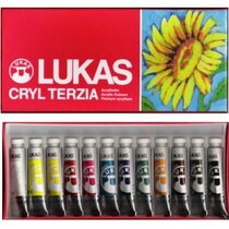 Acrílico LUKAS TERZIA, set 12 tubos12ml