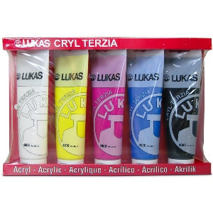 Acrílico LUKAS TERZIA, set de 5 primarios tubo 125ml