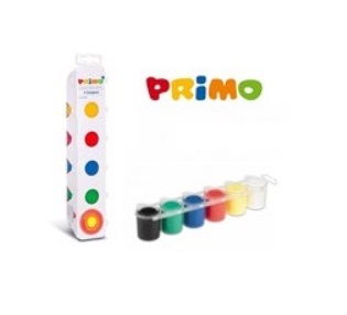 Témpera escolar PRIMO, set de 6 x 25ml